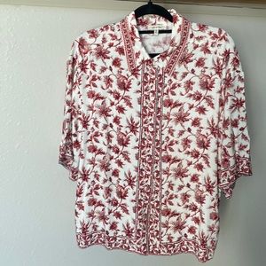 Max Studio Hawaiian Style Camp Shirt